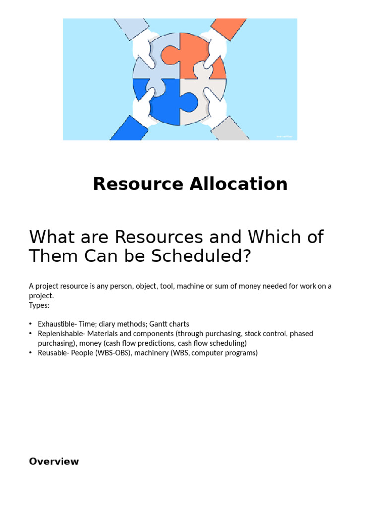 8 Resource Allocation | PDF | Human Resources | Machines
