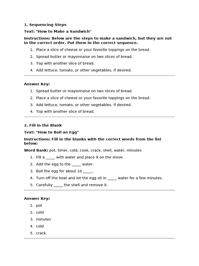 Step-by-Step Cooking Instructions | PDF | Shirt | Smoothie