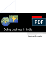 Doing Business in India: Sandor Alexandra
