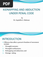 Kidnapping and Abduction