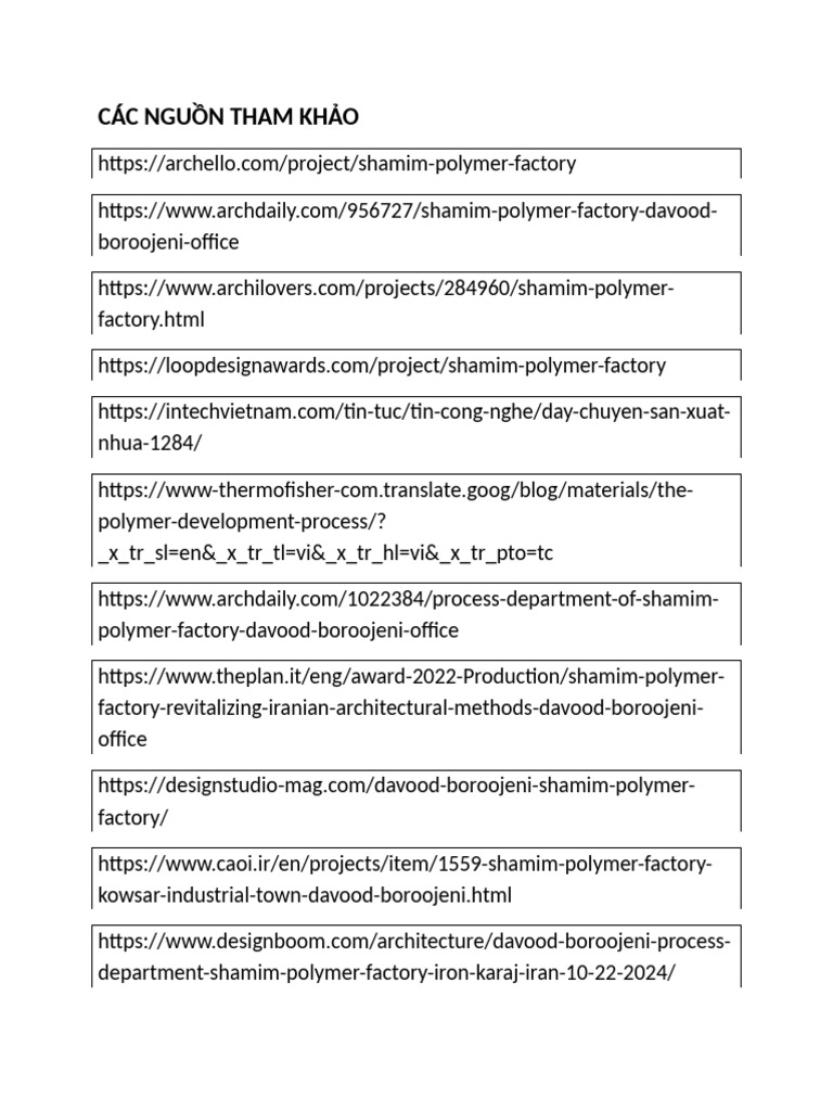 Shamim Polymer Factory References | PDF