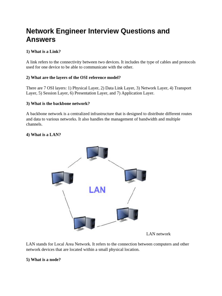 Network Engineer Interview Q&A Guide | PDF | Computer Network ...