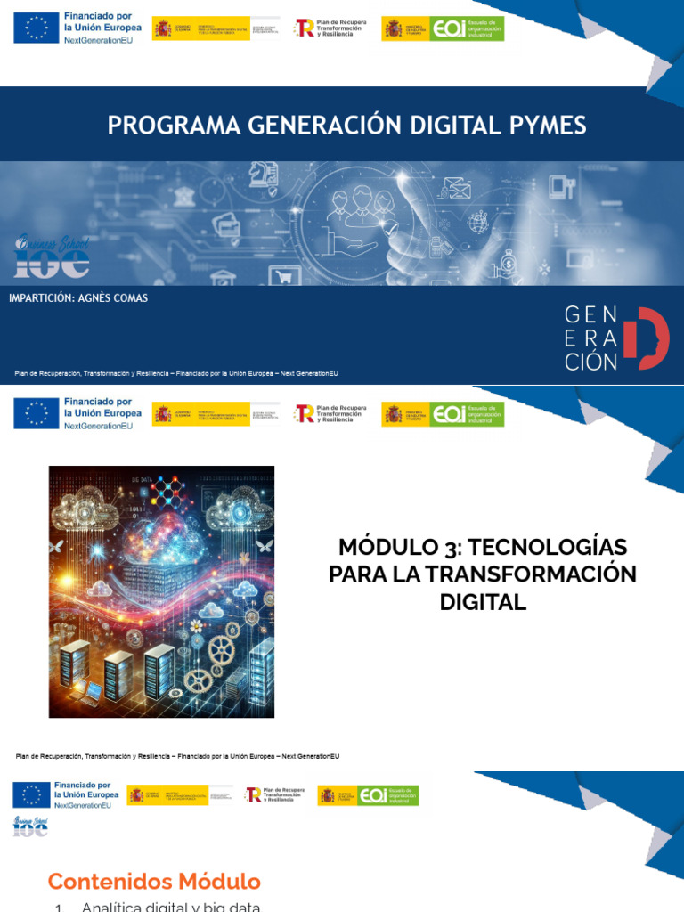 Módulo 3 Tecnologías para La Transformación Digital | PDF | Big Data ...
