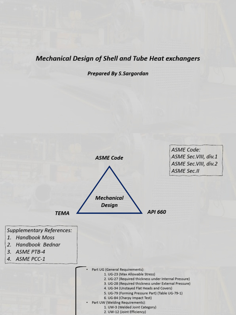 Shell and Tube Heat Exchanger Design | PDF | Screw | Heat Exchanger