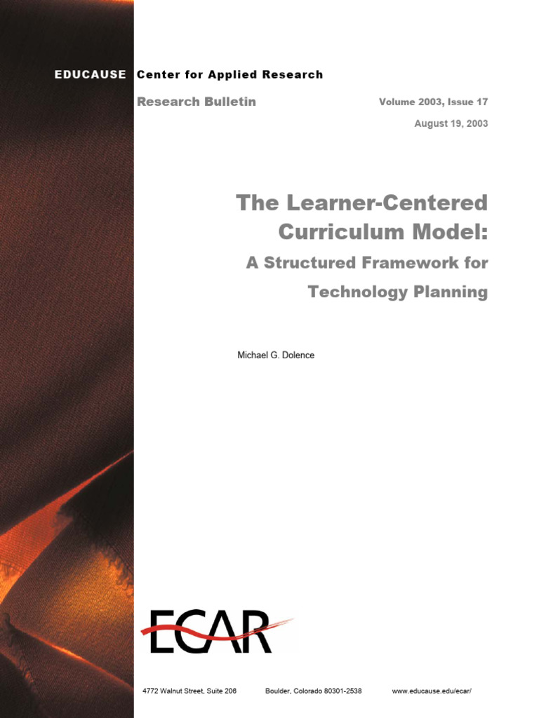 Learner-Centered Curriculum Framework | PDF | Curriculum | Learning