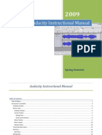 Audacity Instructional Manual