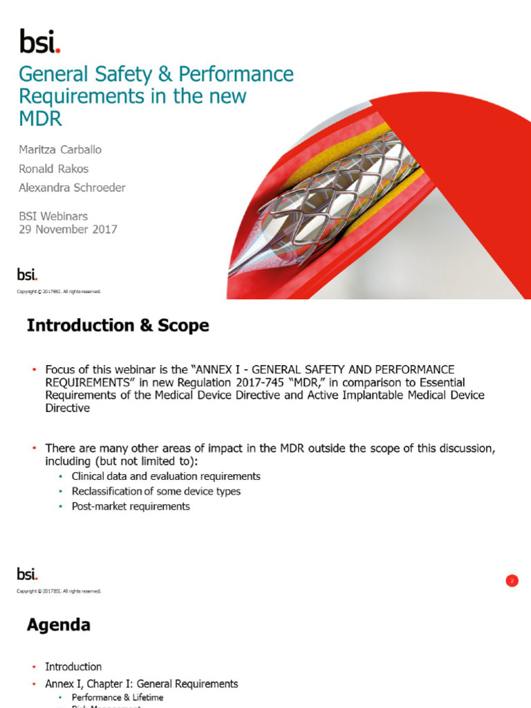 General Safety & Performance Requirements in The New MDR Presentation ...
