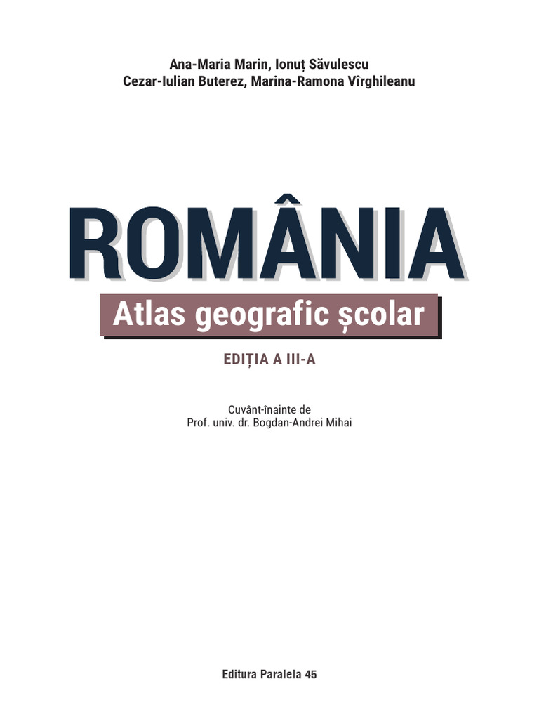 Atlas Geografic Interior Extrase PT SITE Redus | PDF