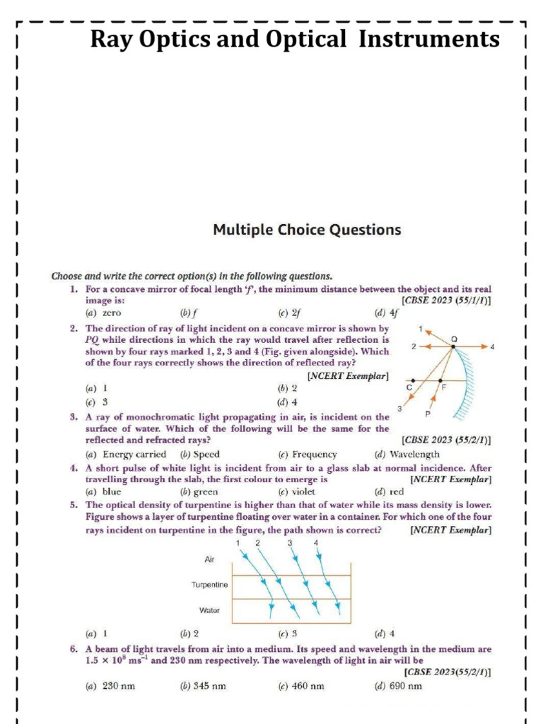 Ray Optics (1) | PDF