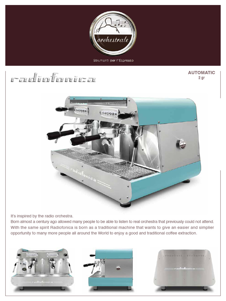 Automatic Espresso Machine Features | PDF
