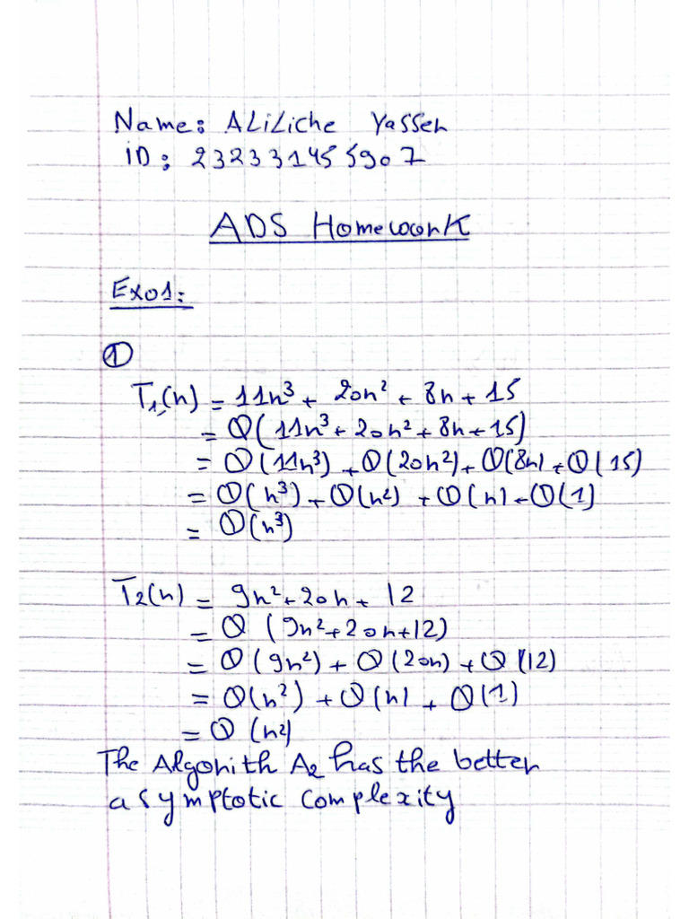 ADS Homework 01 | PDF