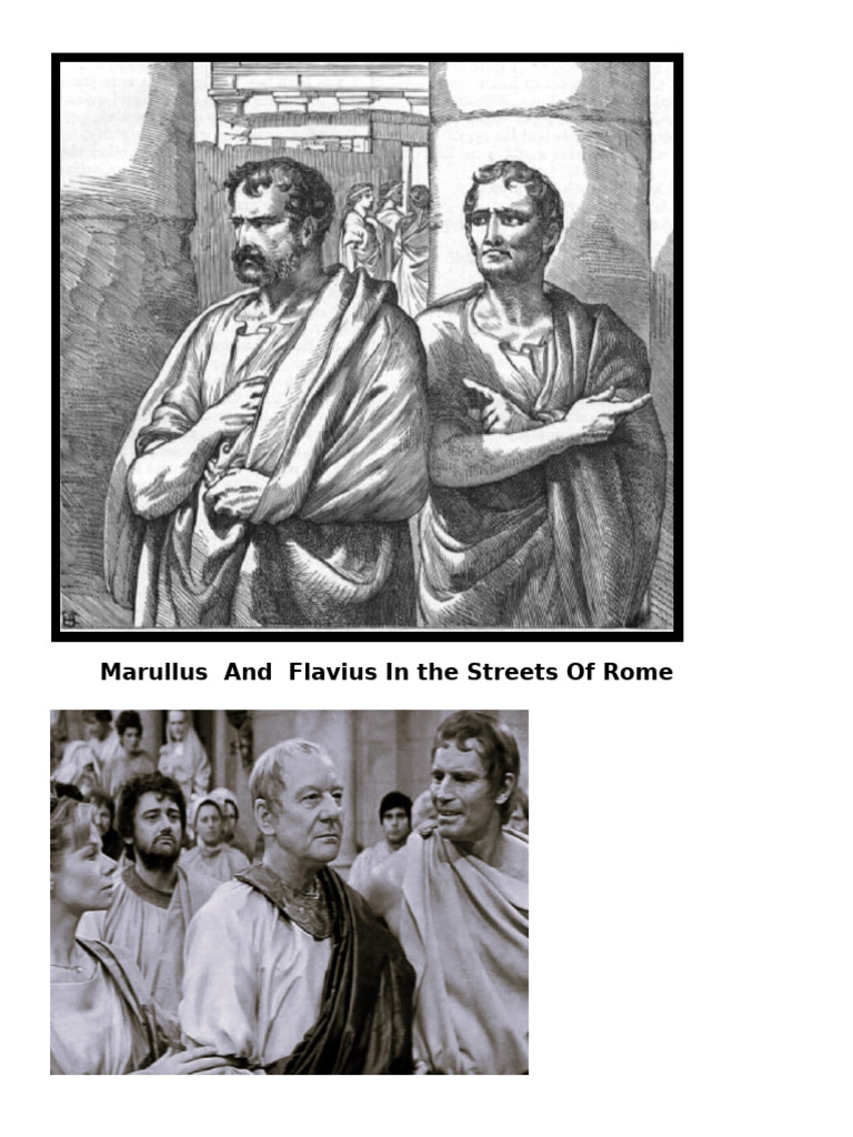 Marullus and Flavius in The Streets of Rome | PDF