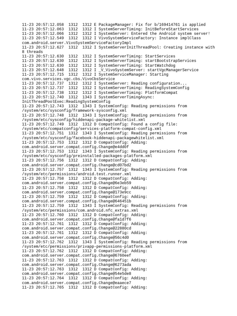 Log | PDF | Computing | Operating System Technology