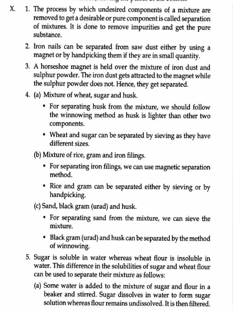 Methods for Separating Mixtures | PDF | Mixture | Filtration