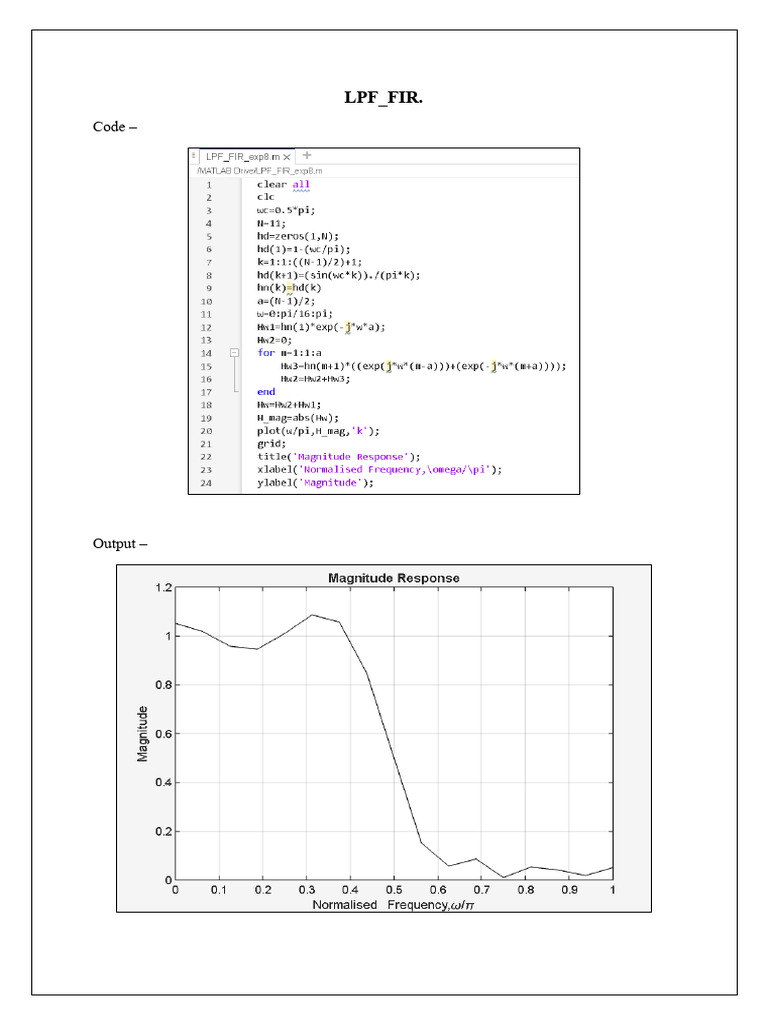 LPF Fir | PDF