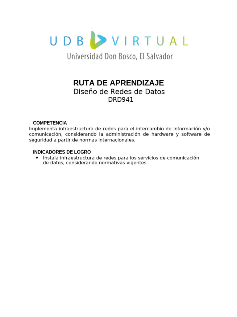 Ruta de Aprendizaje en Redes de Datos | PDF | Modelo osi | Protocolos ...