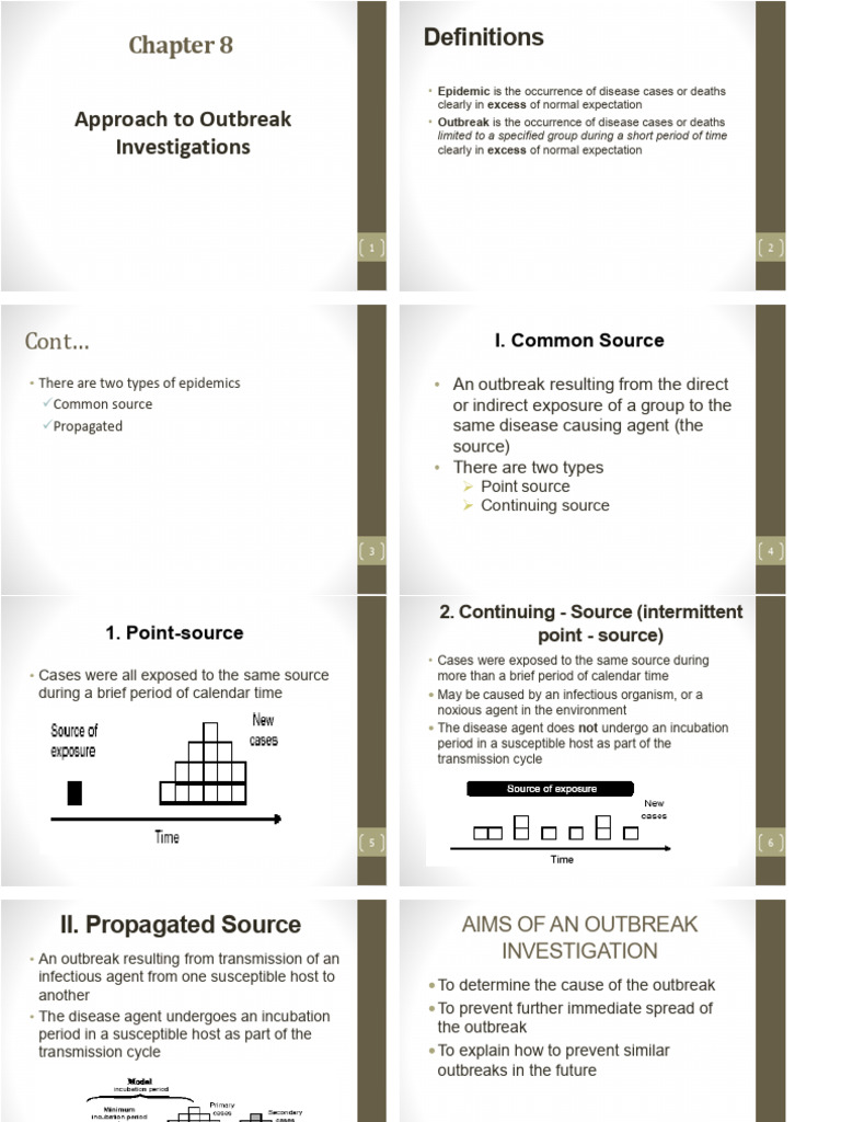 Outbreak Investigation Methods Explained | PDF | Epidemiology | Epidemics