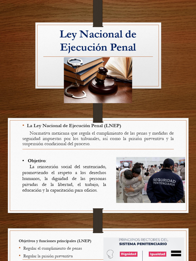 Ley Nacional de Ejecución Penal en México | PDF | Castigos | Prisión