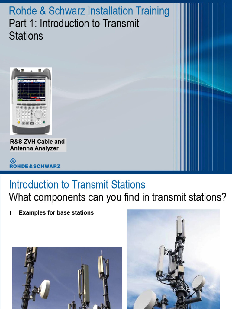 ZVH Training Part1 Intro TS V1 0 | PDF | Antenna (Radio) | Cable Television