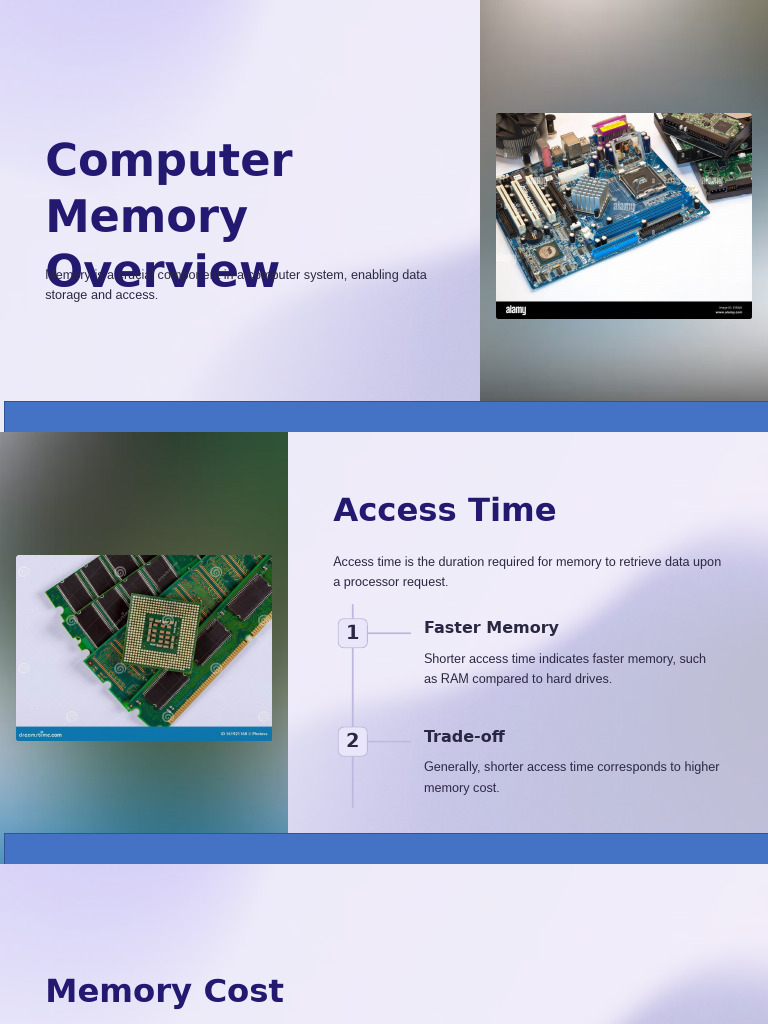 Computer Memory Overview Pdf Computer Data Storage Random Access