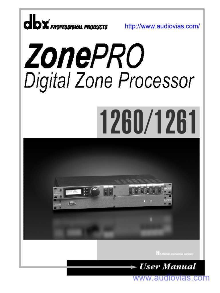 DBX Zonepro1260 1261 Manual de Usuario | PDF | Computer Network | Ip ...