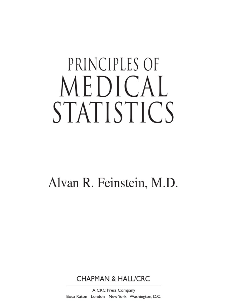 Feinstein 2002 Principles of Medical Statistics | PDF