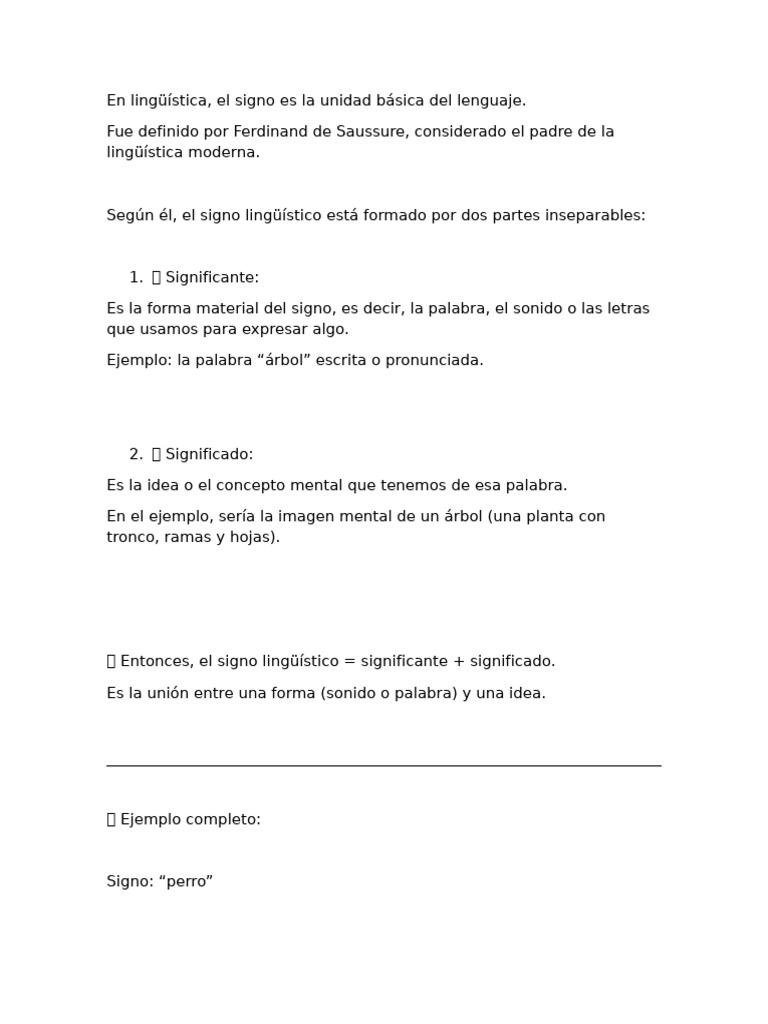 El Signo | PDF