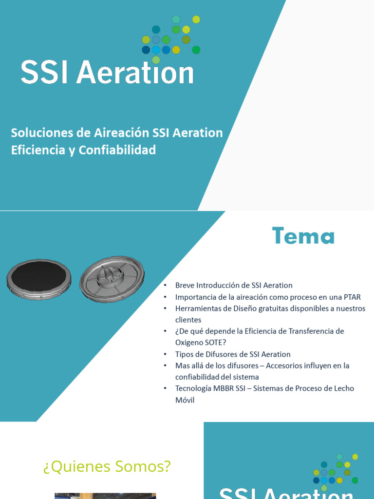 Soluciones Eficientes de Aireación SSI | PDF | Tratamiento de aguas ...