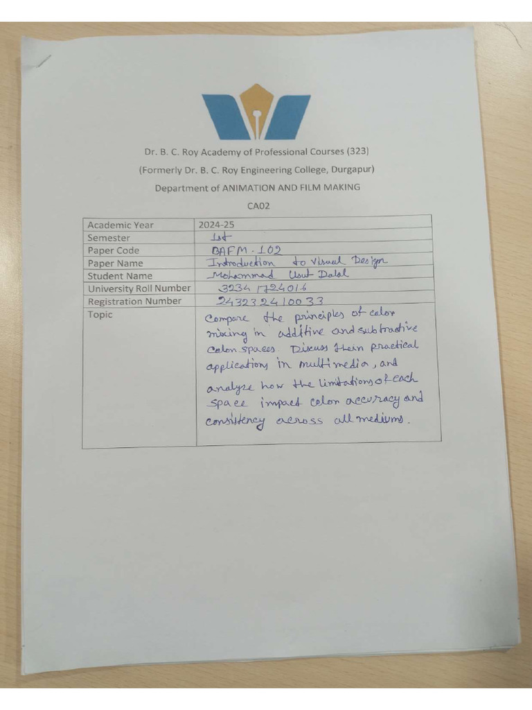 Introduction To Visual Design - Mohammad Usuf Dalal - Usuf Dalal | PDF