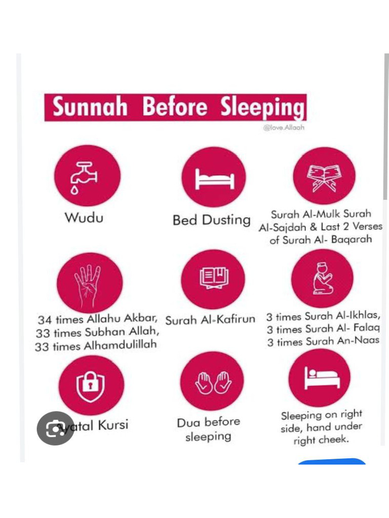 Sunnah Before Sleeping | PDF