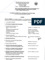 Acuerdo 015 Del 12 de Diciembre de 2011 - Rio Academico 2012-1