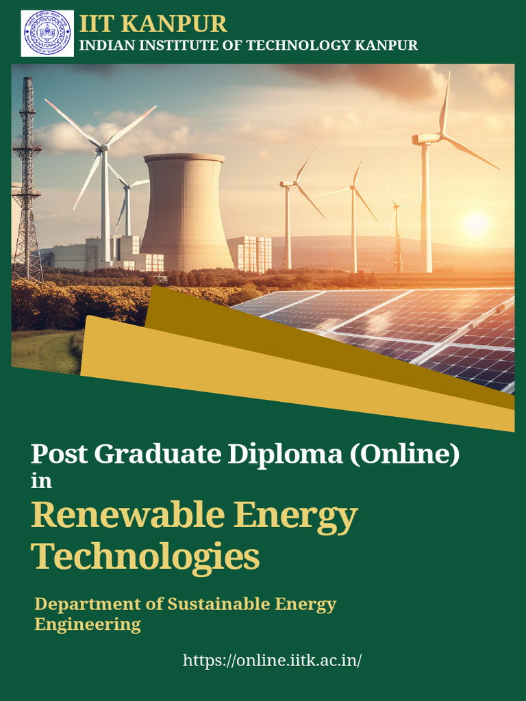 IIT Kanpur Online PG Diploma in Renewable Energy | PDF | Sustainable ...
