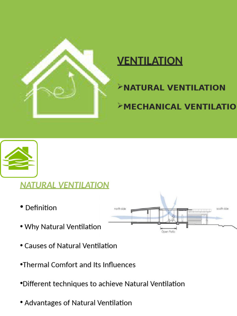 Natural and Mechanical Ventilation Guide | PDF | Ventilation ...