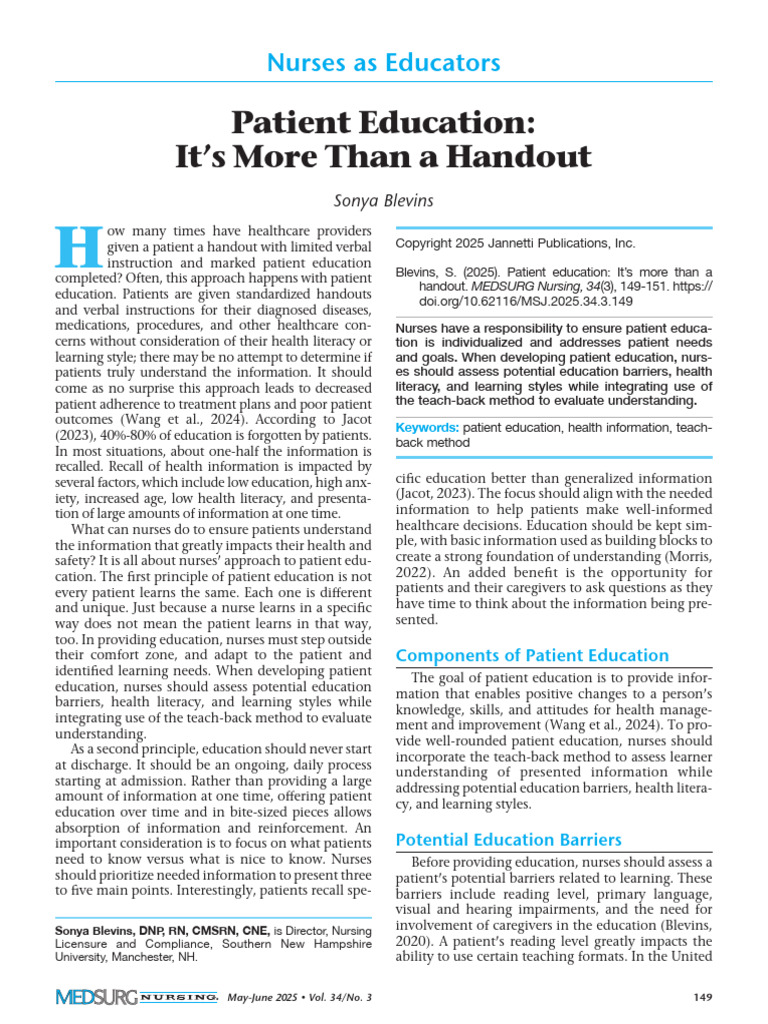 Effective Patient Education Strategies | PDF | Nursing | Learning Styles