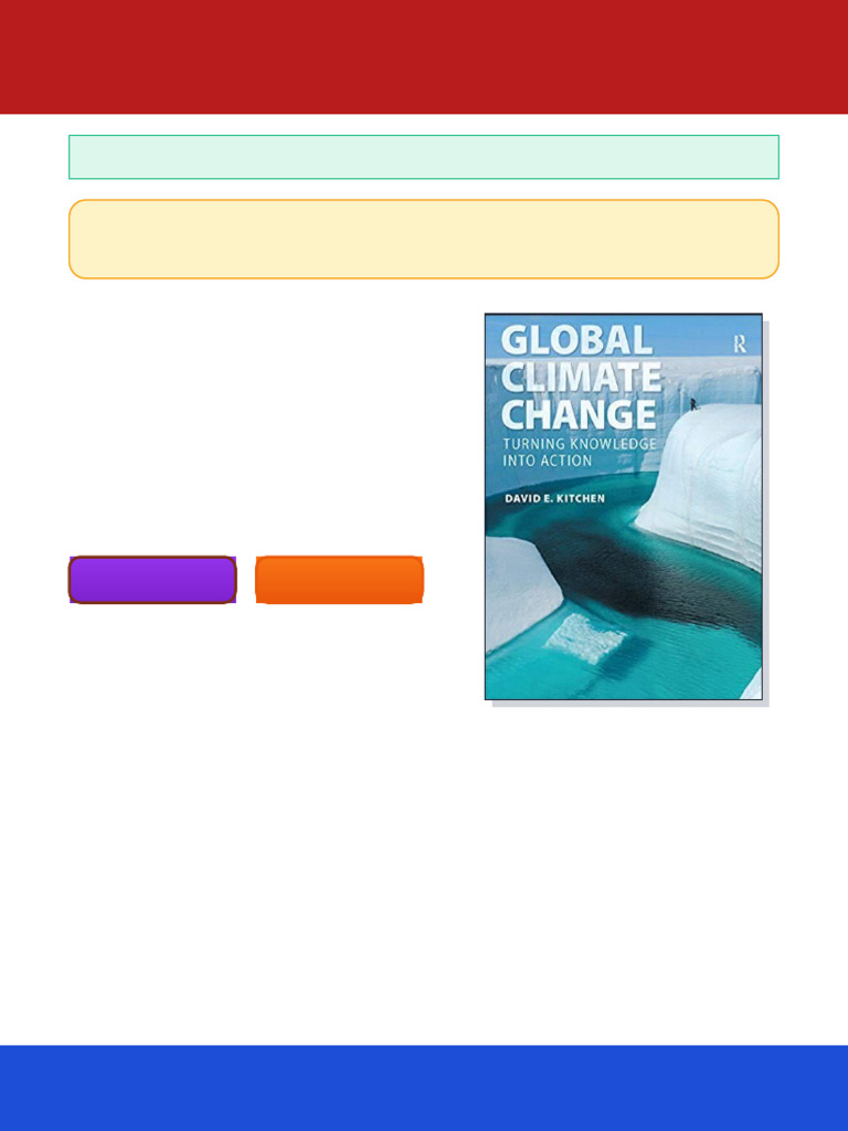 (eTextbook PDF) for Global Climate Change: Turning Knowledge Into ...