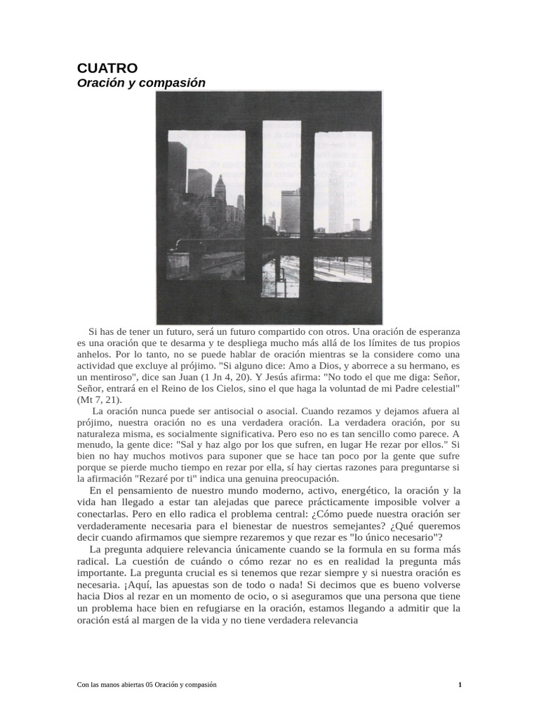 Oración y Compasión en la Vida Humana | PDF | Oración | Amor