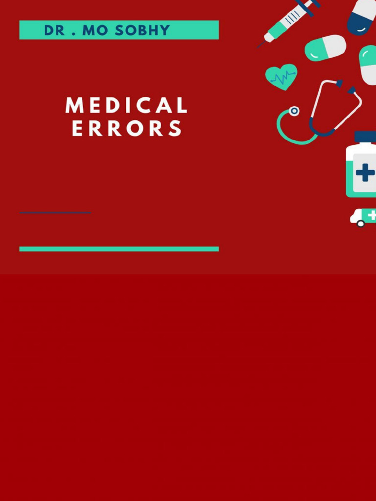 Medical Errors | PDF