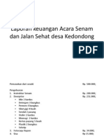 Laporan Keuangan Acara Senam Dan Jalan Sehat Desa