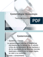 Gnoseologia y Epistemologia