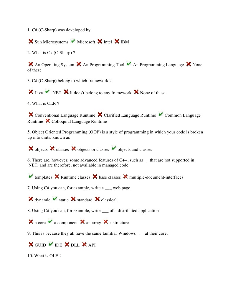 C# Programming Language Overview and Concepts | PDF | C Sharp ...