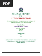 Seminar Report On 5 Pen PC Technology