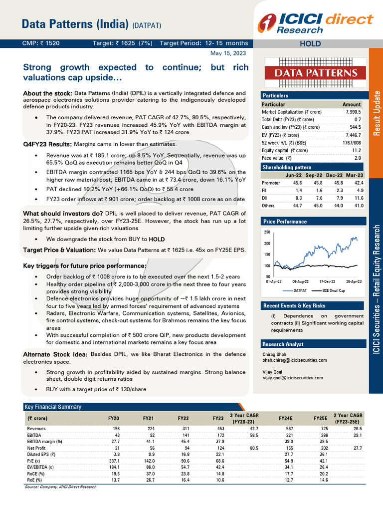 ICICI Direct Data Patterns Q4FY23 | PDF | Finance & Money Management ...
