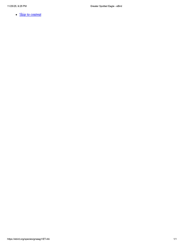 Greater Spotted Eagle Ebird Pdf