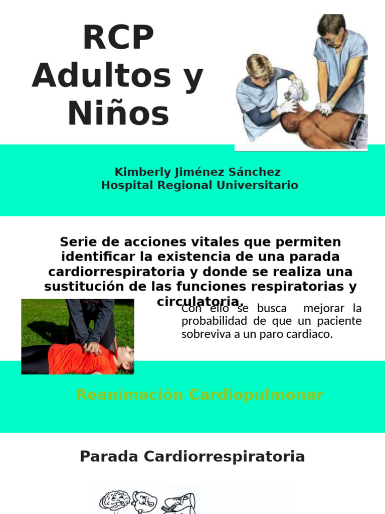 Guía de RCP para Adultos y Niños | PDF | Reanimación cardiopulmonar ...