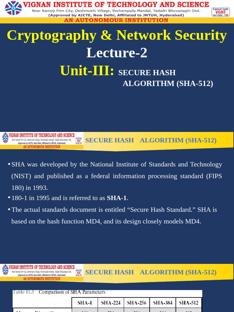 Understanding SHA-512 Hash Algorithm | PDF