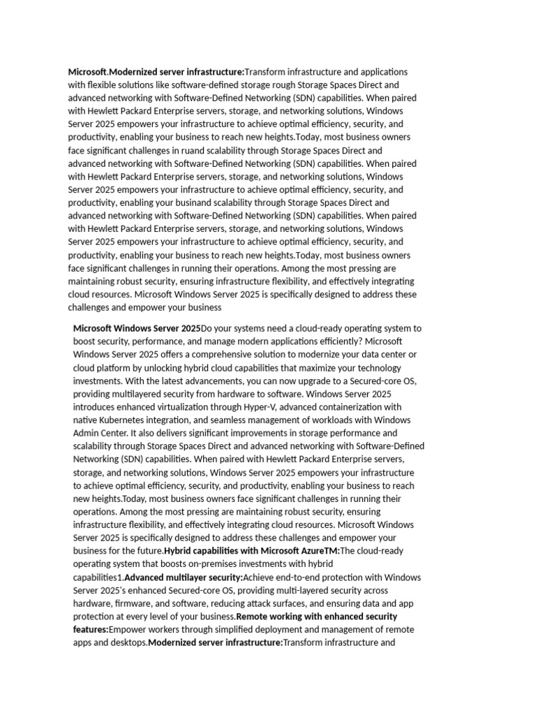 Microsoft Modernized Server Infrastructure | PDF | Cloud Computing ...
