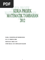 Download Kerja Projek Matematik Tambahan Kedah 2012 by Nor Husna SN95760835 doc pdf