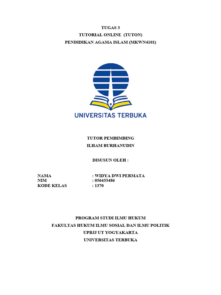 Tugas 3 Pendidikan Agama Islam_widya Dwi Permata | PDF