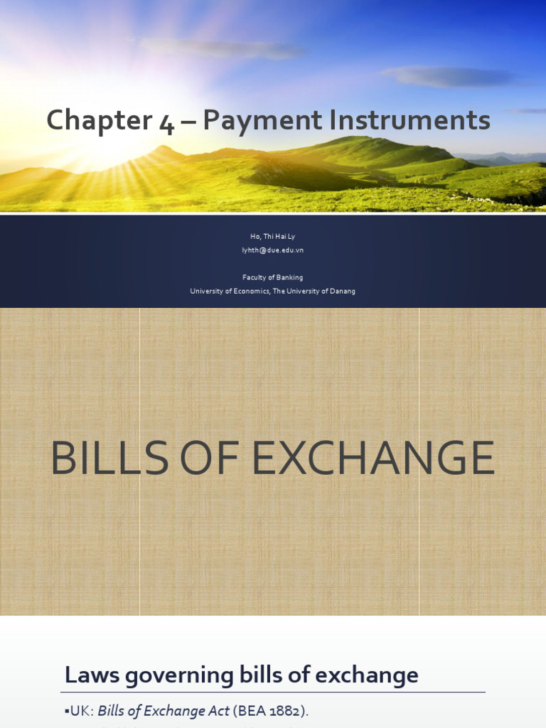 Chapter 4 - Payment Instruments | PDF | Cheque | Negotiable Instrument