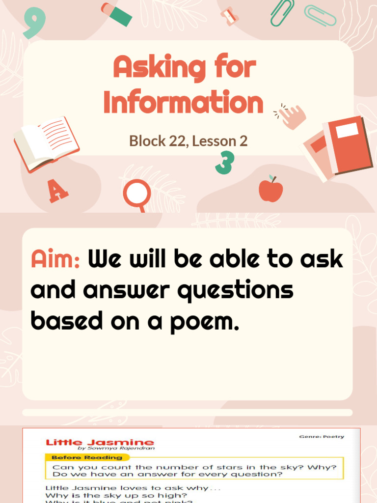 Block 22, Lesson 2 | PDF